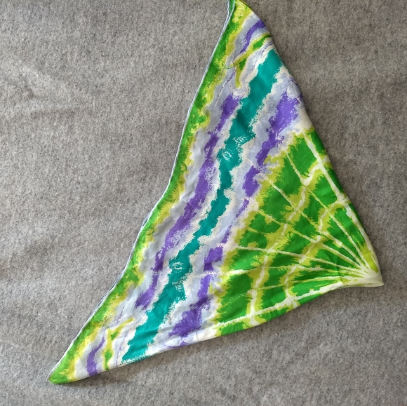 Vintage Printed Silk Scarf - Picture 3 of 7